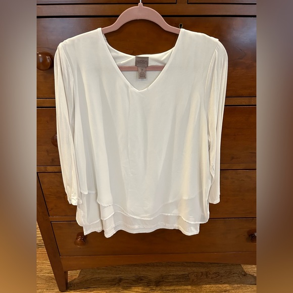 Easywear by Chico's Cream Top, Size 2 - Picture 1 of 1